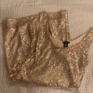 Rose gold sparkly dress